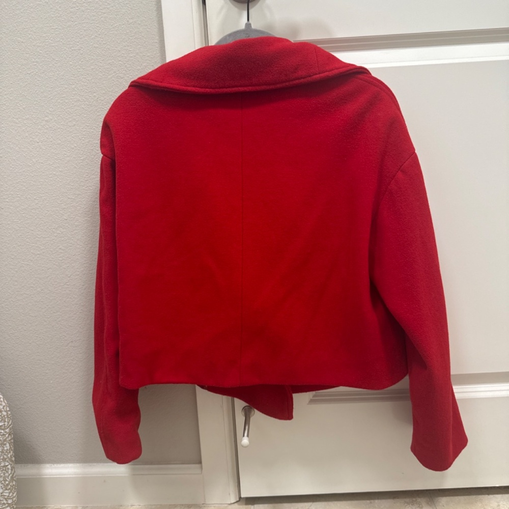 Red Coat - 2 Button Front Flap W/Front Pocket - image 2